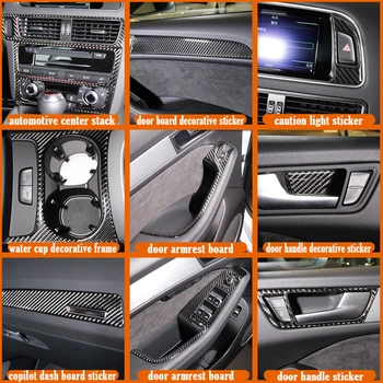 Atreus 1 buc Auto-Styling Fibra de Carbon Unelte de Schimbare Panou Ornamental Decorative Autocolante Pe Masini Pentru Audi A4 B8 B7 B6 B5 A5 Q5 Accesorii