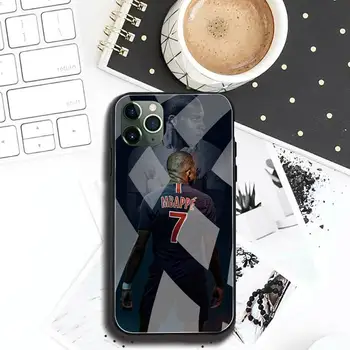 Franceză de fotbal superstar Kylian Mbappé Caz Telefon din Sticla Temperata Pentru iPhone 11 XR Pro XS MAX 8 X 7 6S 6 Plus SE 2020 caz