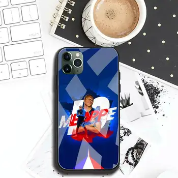 Franceză de fotbal superstar Kylian Mbappé Caz Telefon din Sticla Temperata Pentru iPhone 11 XR Pro XS MAX 8 X 7 6S 6 Plus SE 2020 caz