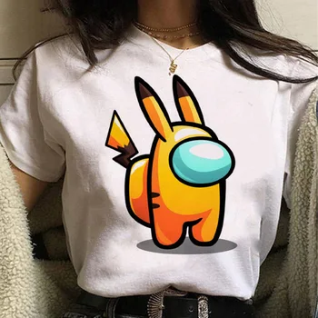 2020 Joc Nou Printre Noi, Tricou Femei Kawaii Vara Topuri Casual desen Animat Grafic Teuri Amuzant Harajuku Moda T-shirt Tricou Femeie