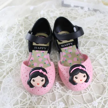 Fetițele sandale de vară jeleu pantofi de sex feminin de plastic pentru copii pantofi plat din pvc moale confortabil papuci de plaja