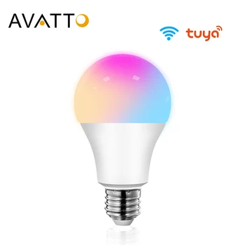 AVATTO Tuya 15W WiFi Smart Home Bec E27 RGB LED Lampă Estompat cu Smart APP de Viață, Control Vocal pentru Start Google, Alexa