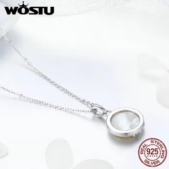 WOSTU Vânzare Fierbinte Argint 925 si Aur de Culoare Pomul Vieții Pandantiv Colier Pentru Femei de sex Feminin Norocos Bijuterii Cadou CQN296
