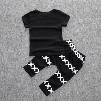 De Vară 2020 baietel Haine de Brand Copii tricou+Pantaloni Îmbrăcăminte Seturi de Desene animate Raton Tipărite Treninguri Copil Nou-născut Seturi