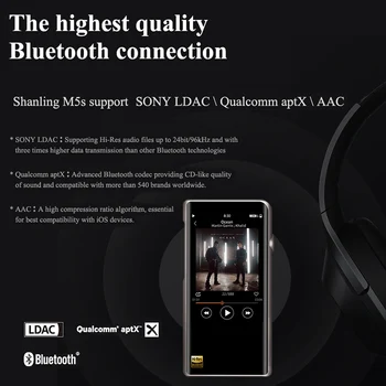 Shanling m5-urile sunt Bluetooth Portabil Hi-Res Music Player MP3 Dual AK4493EQ 2,5 mm echilibrat suport pentru ieșire LDAC/Qualcomm aptX/AAC WiFi