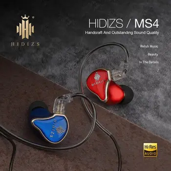 HIDIZS de 3,5 mm În Ureche Sport Muzica Căști cu Fir MS4 HiFi Hibrid Driver (3 Knowles BA+1 DD) Zgomot-Izolarea Muzician Căști