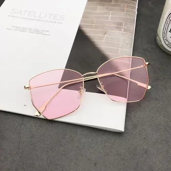 VWKTUUN Cadru Metalic ochelari de Soare Femei Geometrică Neregulată ochelari de Soare Pentru Barbati Vintage Mare Ochelari de Sport in aer liber lunette de soleil