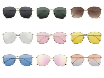 VWKTUUN Cadru Metalic ochelari de Soare Femei Geometrică Neregulată ochelari de Soare Pentru Barbati Vintage Mare Ochelari de Sport in aer liber lunette de soleil
