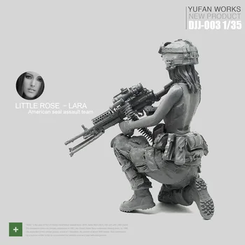 Yufan Model 1/35 De Sex Feminin Rășină Soldat Figura Sigilii Echipa De Comando A Crescut Laura Serie Djj-03
