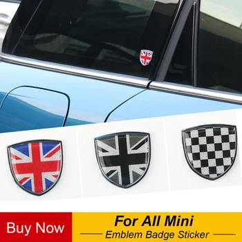 Masina de Metal Emblema, Insigna Decalcomanii Autocolant Decorativ Pentru Mini Cooper JCW Un Countryman Clubman F55 R60 F60 Styling Auto Accesorii