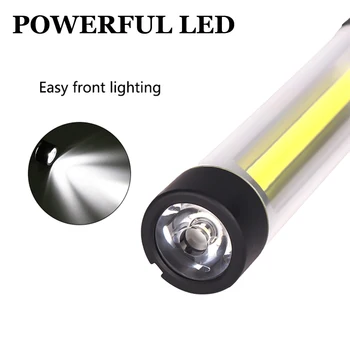 Portabil cu Lumina de Lucru cu LED COB Lanterna Magnetica Lanterna USB Reîncărcabilă Rosu Alb lumina de lucru Flexibil Inspecție Lampă cu un Cârlig