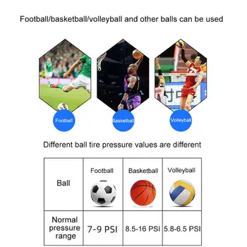 Display Digital Manual Mini Portabil De Fotbal Mingea Exacte Barometru Măsură De Baschet Manometru Indicatorul Instrument De Volei