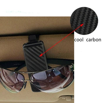 Atreus styling Auto Carbon ochelari de Soare Titularul Cardului de Ochelari de Caz Clip Pentru Lexus, Honda Civic, Opel astra h j Mazda 3 6 Kia Rio Volvo