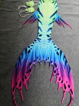 Moda Sirena Cozi pentru Înot Adulți Copil Fete Petrecere Cosplay Sirena de Costume de baie Mare Cozi de costume de Baie cu Monofin Rochie