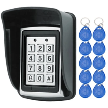 Impermeabil din Metal RFID Control Acces Tastatura Parola Card Reader, Tastatura brelocul de chei de Acces la Parola de Blocare Uși Sistem de Control Acces