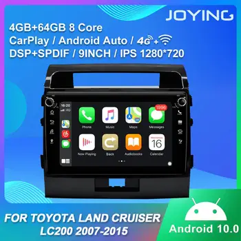 Android 10 Masina jucător de Radio Navigație GPS suport 4G/Wireless Carplay Pentru TOYOTA Land Cruiser LC200 2007-4GB+64GB SWC HD
