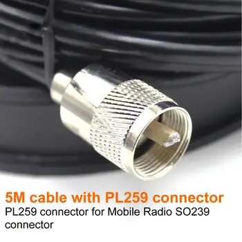 M5-PL259 diametru 12CM magnet 5M cablu de alimentare PL259 Magnet montare Masina de antene pentru Radio Auto KT-8900 KT8900 BJ-218