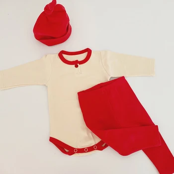 2020 Nou Copil Nou-Născut Fată Haine Băiat Copil Baieti Pijama Seturi De Pijamale Topuri Salopetă Jambiere Pantaloni Cu Pălărie Tinutele Set