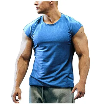 2020 Noua Moda pentru Bărbați Tricou Bărbați vară Respirabil Maneci Scurte Fi20tness Culturism Mens t-shirt de formare Top Casual M-3XL