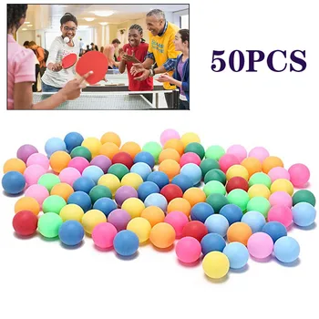 50Pcs/Pachet Culoare Mingi de Ping Pong 40mm Divertisment Tenis de Masă Bile de Culori Amestecate pentru Joc și Activitate se Amestecă Culoare