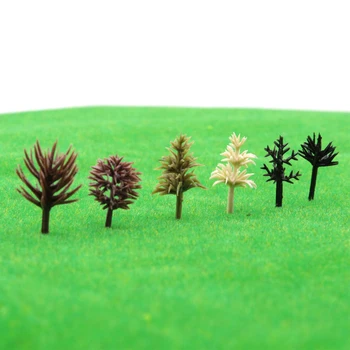 2-3cm 100buc Arhitectura Model la Scară Trunchi de Copac Jucarii Decoratiuni din Plastic ABS Miniaturi DIY Plante Pentru Diorama Copaci Kit