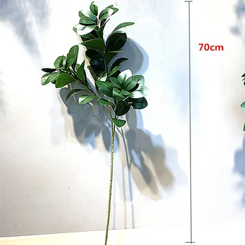 70cm41 Frunze Tropicale, Plante Artificiale din material Plastic Stâlp de Înaltă Ramură Verde Simți Frunze de Eucalipt Vaza Material Home Living Decorat