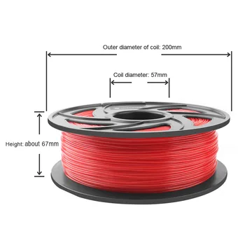 Roșu imprimantă 3d cu filament de 1.75 mm PLA Marmură 1KG/1000G Alb Marmorat Piatră de Sârmă Material de imprimare 3d