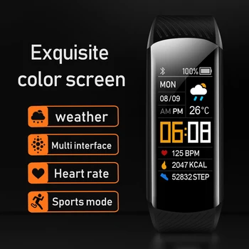 C5S Nou Ceas Inteligent Bărbați Femei Rata de Inima Monitorizarea Tensiunii Arteriale Fitness Tracker inteligent brățară ceas Sport pentru ios android