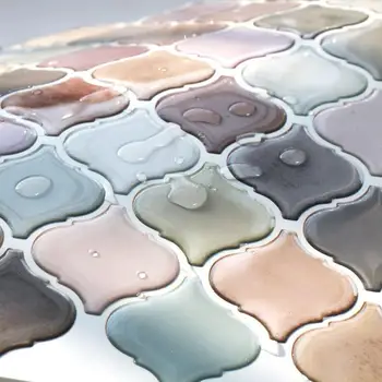 DIY Decorare de Perete de Hârtie Autocolant Felinar araba Marocană Placi autoadezive Înapoi Șicane Mozaic 3D Tapet Etilen Baie