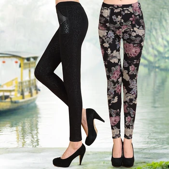 2020 Calde de Iarnă pentru Femei, Plus Catifea Iarna Jambiere Glezna-Lungime Ține de Cald Print Pantaloni cu Talie Înaltă de Mari Dimensiuni Femei Jambiere
