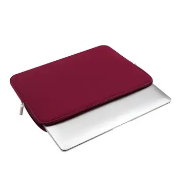 Rainyear Laptop Sac De Maneca Cu Fermoar Geanta Notebook 11,13,14,15,15.6 Inch husa Pentru Macbook ASUS Acer Caz de Protecție de Vin Roșu