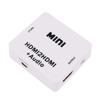 Larryjoe Noi 1080P Mini HDMI2HDMI Audio HD Convertor HDMI la HDMI Audio extractor Adaptor de comutare Pentru PC, Laptop, Proiector HDTV