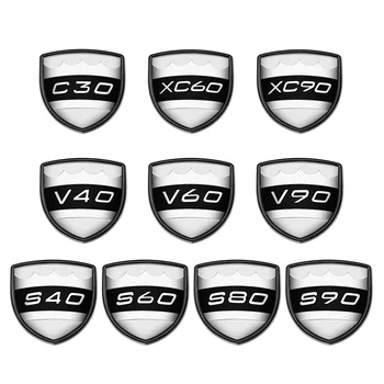 C30 XC60 XC90 S40 S60 S80 S90 V40 V60 V90 Shield Logo Sticker din Aluminiu Pentru VOLVO Amortizor Portbagaj Litere Emblema 3D Accesorii
