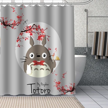Personalizat Vecinul Meu Totoro Perdele de Dus DIY Perdea de Baie Material Lavabil din Poliester Pentru Cada Art Decor Baie, Toaletă