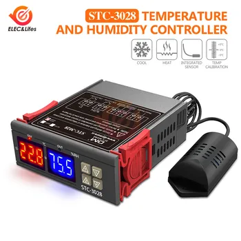 STC 1000 STC 3028 Digital Controler de Temperatura STC-1000 STC-3028 Termostat Răcire Încălzire DC 12V AC 110V 220V