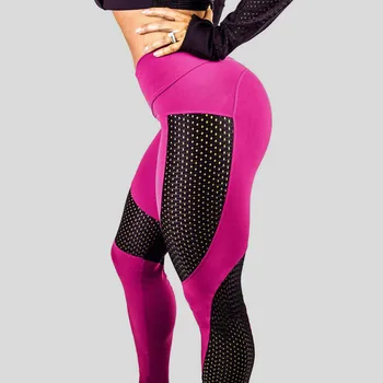 2018 New Sosire yoga pantaloni femei Poliester Elastic Talie Antrenament Complet Jambiere Fitness Gym Sport Funcționare Yoga Atletic Femei