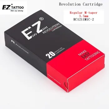 RC1211M1C-2 EZ Revoluție Tatuaj Ace de Cartuș Curbat Magnum Mediu Conica 3.5 mm#12 0.35 mm Pentru Mașini și Mânere 20 buc /cutie