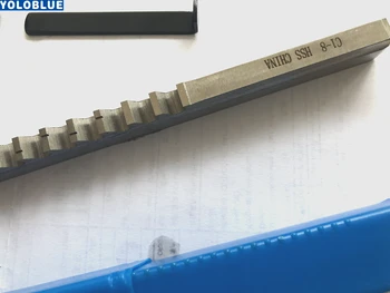 8mm C Push-Tip Nut Broșă Metrice HSS Dimensiuni Mașini-unelte CNC