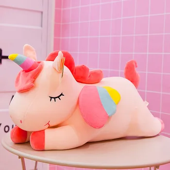 Unicorn papusa de vânzare Fierbinte rainbow pony jucării de pluș creative perna papusa