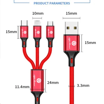 1in3 Cablu USB de Încărcare de Tip C pentru IPhone 11 Samsung Încărcare Rapidă pentru Alfa Romeo Giulia Stelvio Giulietta 159 147 Accesorii Auto