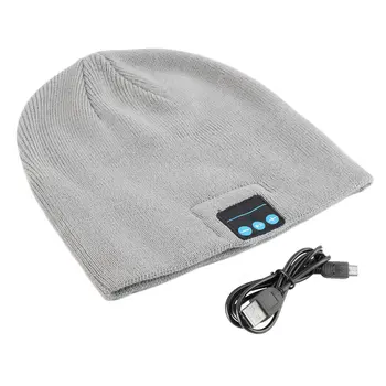 Unisex Inteligent De Muzică Fără Fir Bluetooth Iarna Cald Tricotate Beanie Hat Căști Capac Cu Handsfree Casti