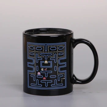 Creativ de Schimbare a Culorii Cana 330ml Lacom joc Snake Sensibile la Căldură Ceramice Drinkware Pentru Ceai Lapte Cafea Cani Cana