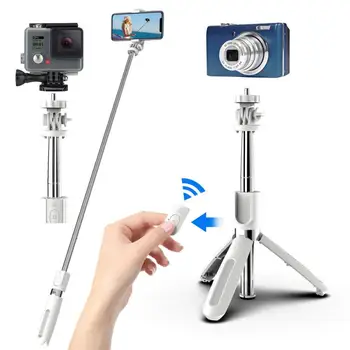 100cm Multi-funcție Reglabilă de Control de la Distanță Bluetooth Auto-timer Polul Trepied Selfie Stick Telefon Mobil Suport Live Suport