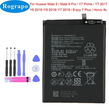 Original 4000mAh HB406689ECW Acumulator Pentru Huawei Mate 9 9PRO Y7 Y9 2019 Prim-STK JKM DUB-L21 LX1 LX2 LX3 Telefon Mobil