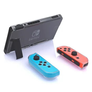 Dockable Slim case pentru Nintendo Comutator Accesorii de Protecție Caz Acoperire pentru NintendoSwitch Bucurie-Con w/ Tempered Protector
