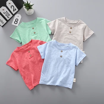 Copil Fată Băiat de Vara cu Maneci Scurte de Cauzalitate Tricou 2020 Fete Tricouri Copii din Bumbac Haine pentru Copii T-shirt LZ689