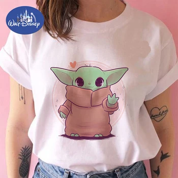 Disney High Brand Copilul Yoda T-shirt Femei de Moda Mandalorian Vara tricou Europa și America de Modă de Îmbrăcăminte Harajuku Tricou
