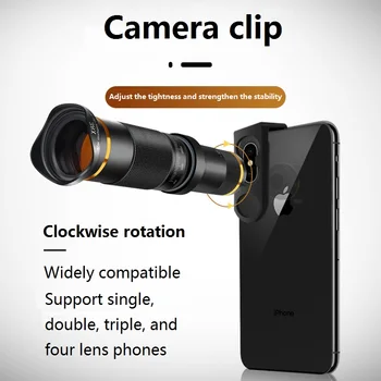 38X Zoom Teleobiectiv HD Telescop Monocular Telefon Mobil aparat de Fotografiat Lentilă pentru IPhone 11 Xs Max XR Samsung Smartphone Android