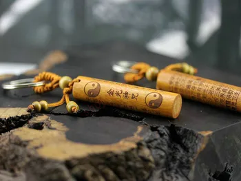 Taoist consumabile Taoist agățat bucăți Taoiste de Asociere Taiji lumină aurie cheie magică butonul Taoist artizanat din lemn