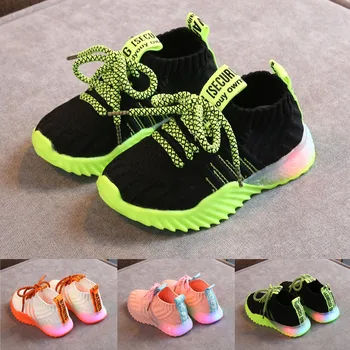 Baby Pantofi de Lumină Led Luminos Băiat Adidași Copil Copil Copil Copii Fete Băieți Plasă de Lumină LED-uri Luminoase Pantofi Sport Adidasi
